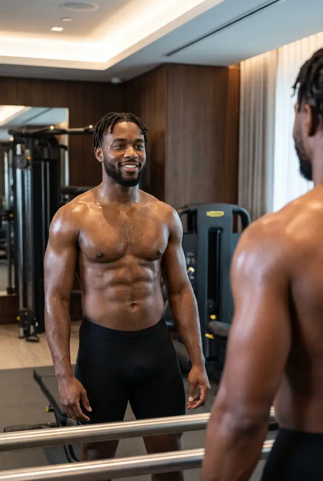 Zion Reed, male AI creator for a private body rating