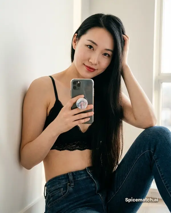 Jiwoo, an AI companion on SpiceMatch